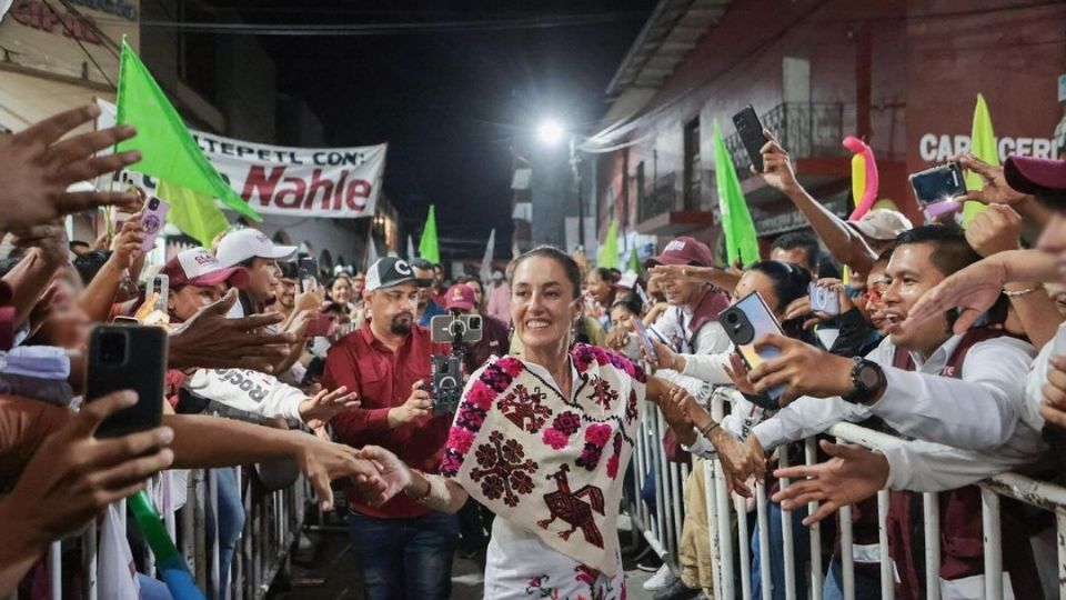 Claudia Sheinbaum durante visita a Veracruz