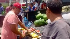 Con piñas y sandías, Yahir agradece que su hija sobreviviera al cáncer