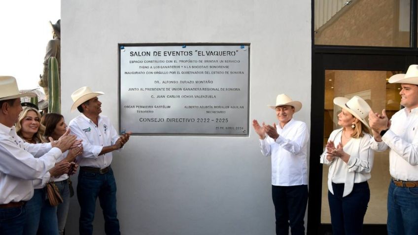 Alfonso Durazo inaugura ExpoGan 2024 y estrena salón de eventos "El Vaquero"