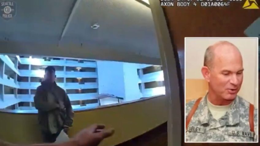 VIDEO: ex marino de EU, el anciano que citó a dos niñas de 7 y 11 años en un hotel