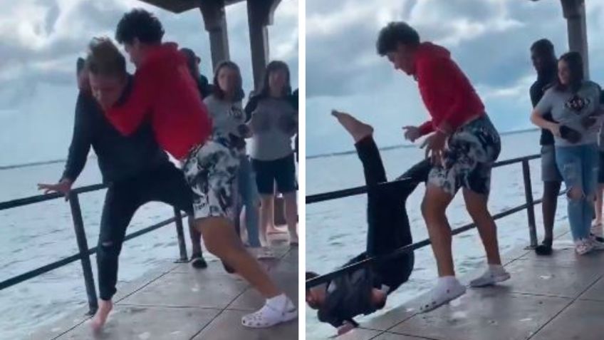 Joven lanza al mar a su hermano, aseguran que fue por vender su cuenta de Free Fire: VIDEO