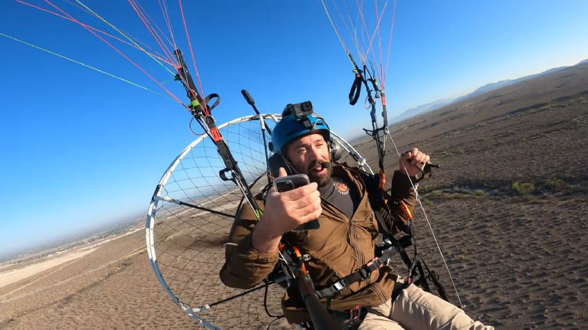 YouTuber cae 25 metros al vacío luego de que su parapente se descompuso: VIDEO