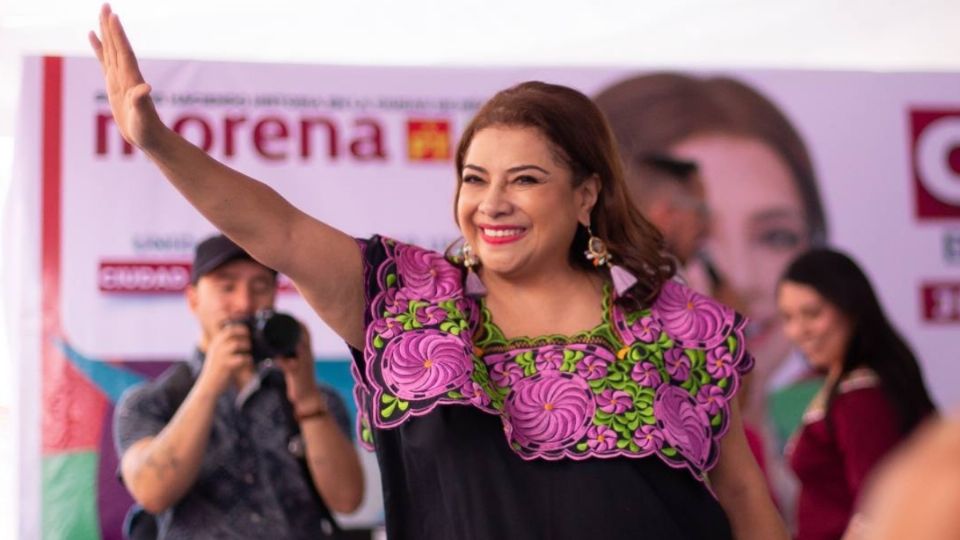 Clara Brugada, candidata a la Jefatura de Gobierno de la CDMX por la coalición 'Seguiremos Haciendo Historia'.