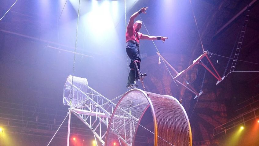 Acróbata de circo cae de "La Rueda de la Muerte" en vivo y desata pánico entre los asistentes