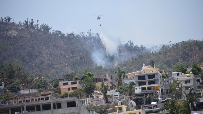 Controlado el 90 por ciento del incendio forestal de El Veladero en Acapulco