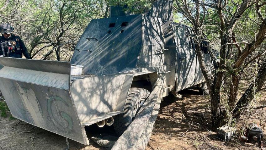 Aseguran 5 monstruos del cártel del Golfo en China, Nuevo León