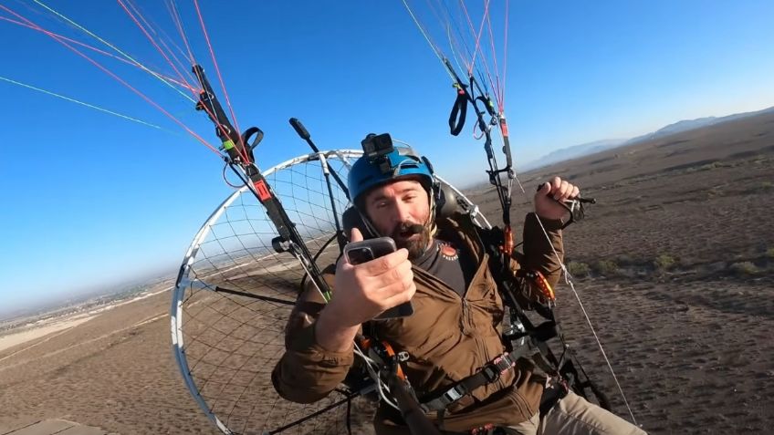 VIDEO: influencer sufre fracturas en cuello, espalda, pelvis y brazo tras caer 25 metros de altura de parapente