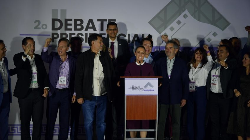 "Me sentí muy bien, satisfecha": Claudia Sheinbaum sobre su participación en el segundo debate presidencial