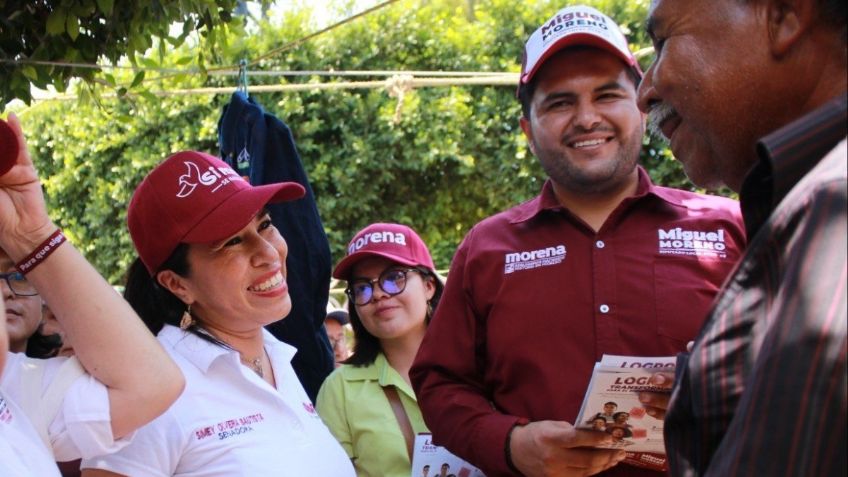 Simey Olvera respalda trabajo de candidatos en municipios