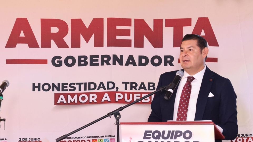 Alejandro Armenta Mier, excandidato de la coalición Morena-PT-PVEM y virtual gobernador electo en Puebla.