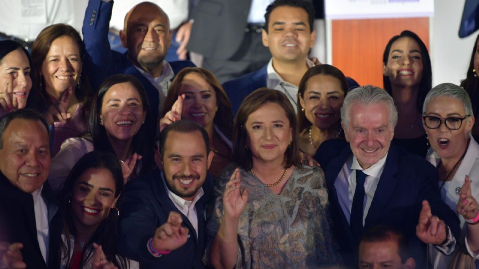 Santiago Creel, quien acompañó a Xóchitl Gálvez este domingo en el segundo debate presidencial.