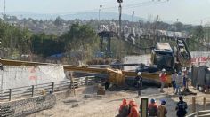 VIDEO: así fue el momento exacto en el que se volcó una perforadora en obras del Tren Interurbano