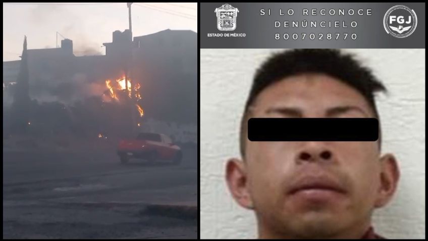 Fiscalía de Edomex detiene a Juan Pablo "N", presunto responsable de provocar incendio en Naucalpan