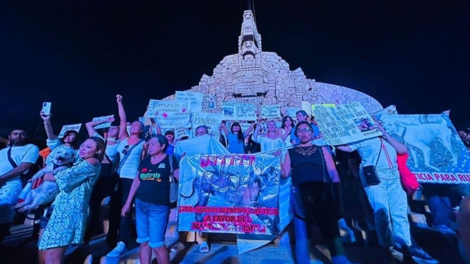 Vecinos y activistas se manifestaron en contra del asesino de Rufo