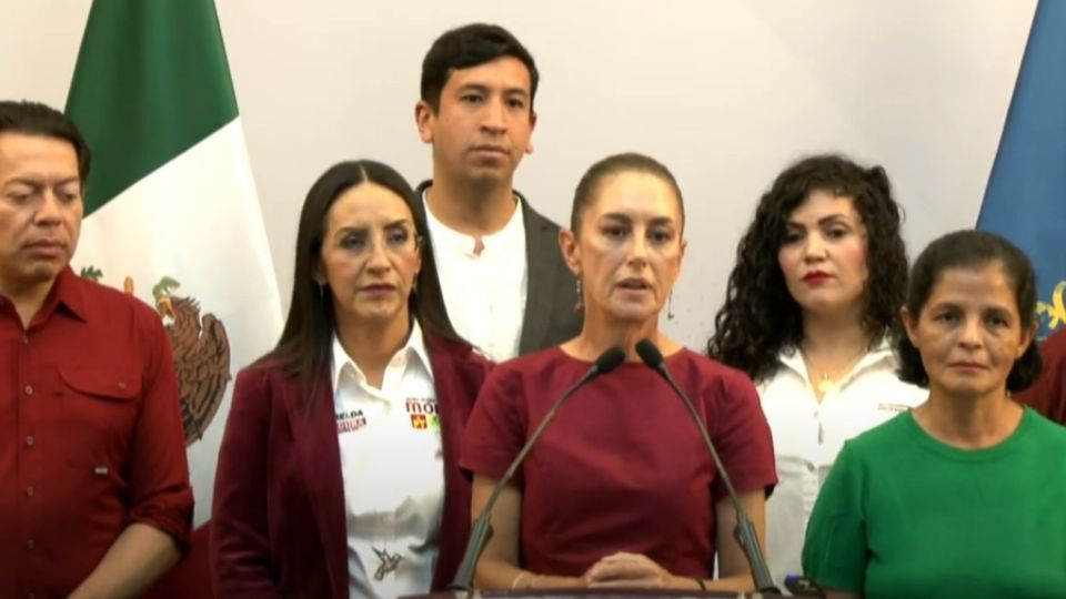 Claudia Sheinbaum durante conferencia de prensa en Jalisco