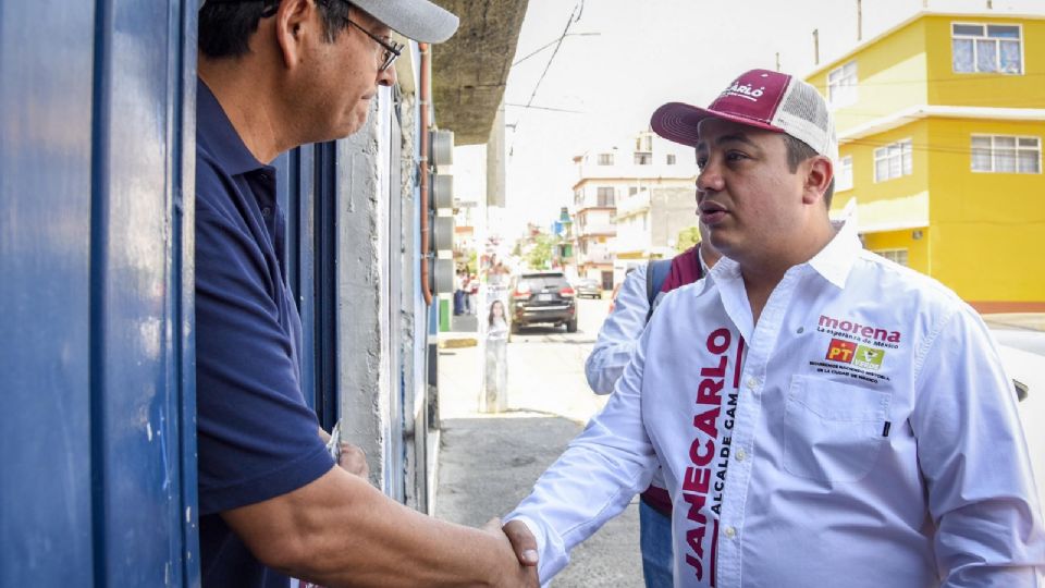 El candidato de Morena, PT y PVEM en la demarcación Gustavo A. Madero.