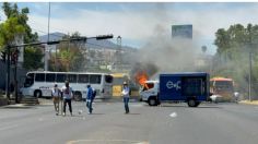 Comuneros de Arantepacua queman vehículos y vandalizan edificios en Morelia