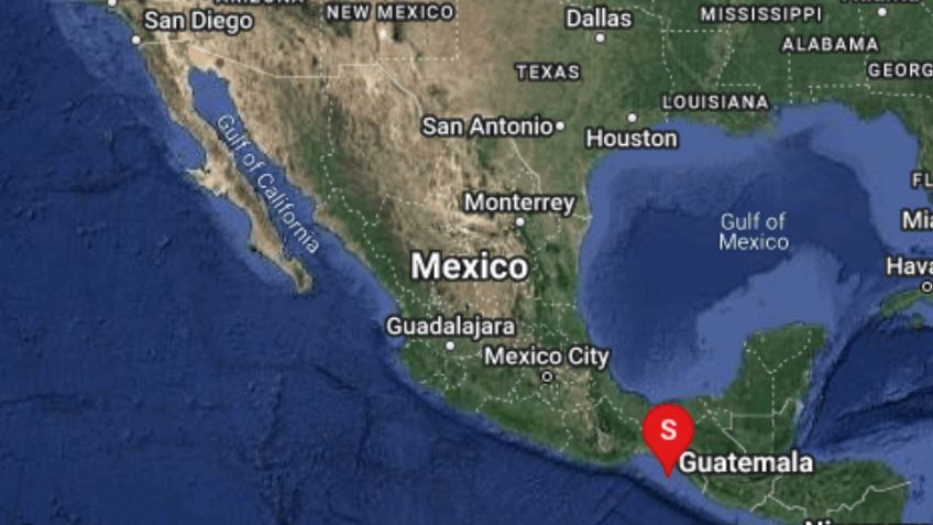 Reportan sismo de magnitud 5.2 en Chiapas