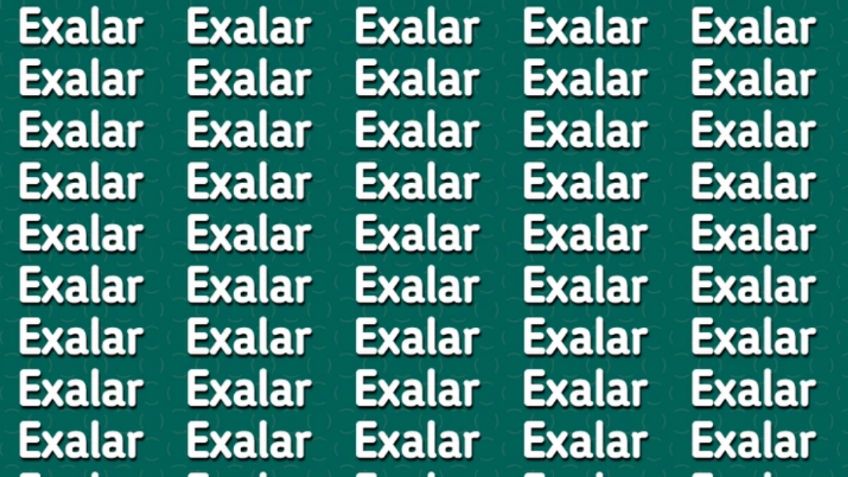 Solo una persona con un coeficiente alto encuentra la palabra ‘Exhalar’ en menos de 5 segundos