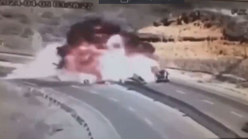 VIDEO: difunden momento exacto de choque múltiple en la autopista Guadalajara-Colima