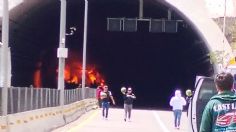 Choque de tráileres en túnel de Mazatlán deja 3 muertos, las dos unidades se incendiaron