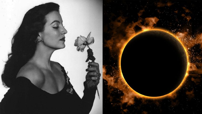 María Félix, la diva mexicana cuyo natalicio 110 es hoy 8 de abril, fecha que mágicamente coincide con el eclipse solar