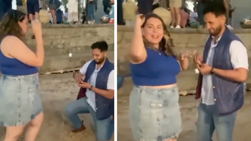 VIDEO: como “Eclipse total del amor”, un joven le pidió matrimonio a su novia en pleno eclipse solar en Mazatlán