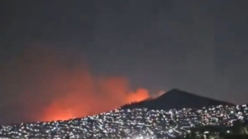 Nuevamente Sierra de Guadalupe registra fuerte incendio