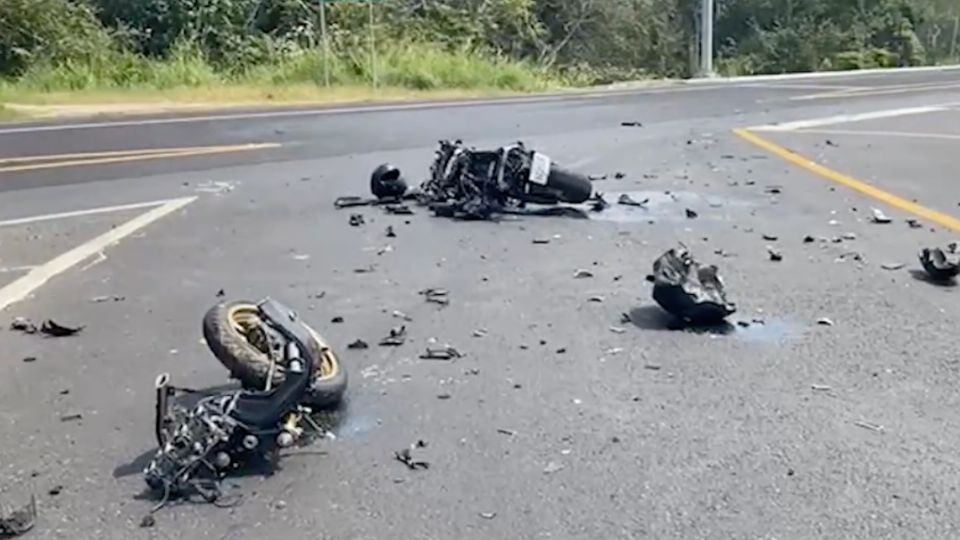 La unidad quedó completamente destruida.