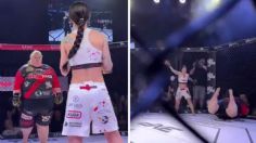 Luchadora de MMA gana sin tocar a su rival | VIDEO