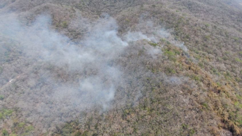 Incendio afecta 6 hectáreas en el Parque Nacional Cañón del Sumidero en Chiapas