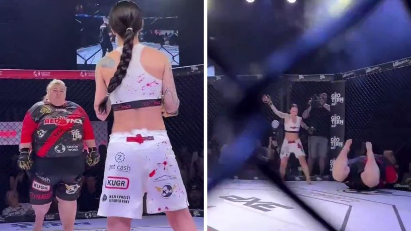 Luchadora de MMA gana sin tocar a su rival | VIDEO