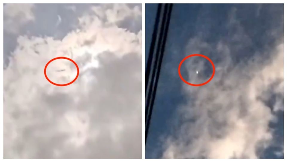 Los supuestos UFOs quedaron grabados en videos.