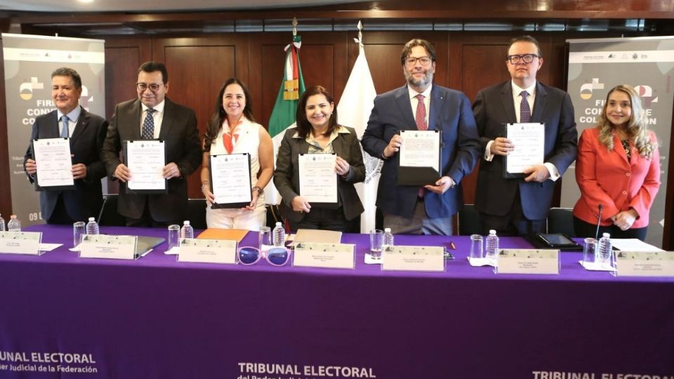 Se firmó un convenio de colaboración entre el TEPJF, la Asociación Nacional de Abogados de Empresa (ANADE), el INCAM y la Barra Mexicana Colegio de Abogados.