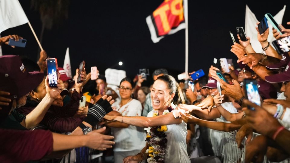 Claudia Sheinbaum realizó varios mítines en localidades de Michoacán y Guerrero.