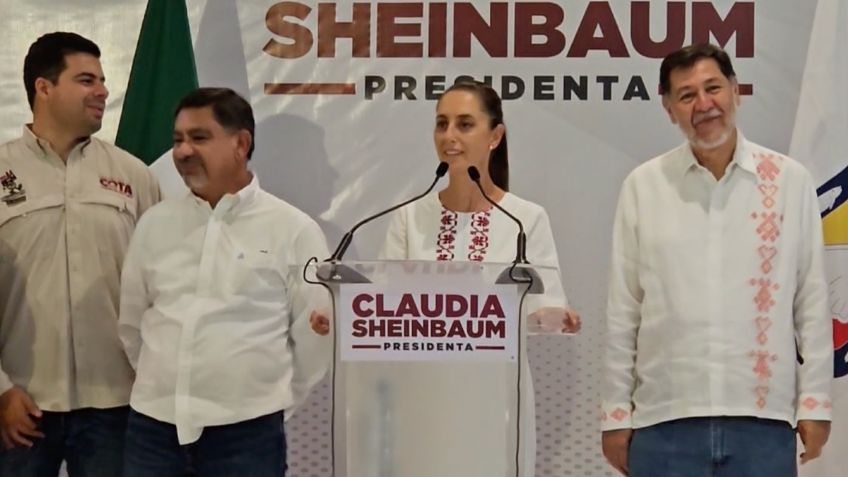 Sheinbaum descarta que haya habido presión ante el INE para cambiar formato de tercer debate presidencial