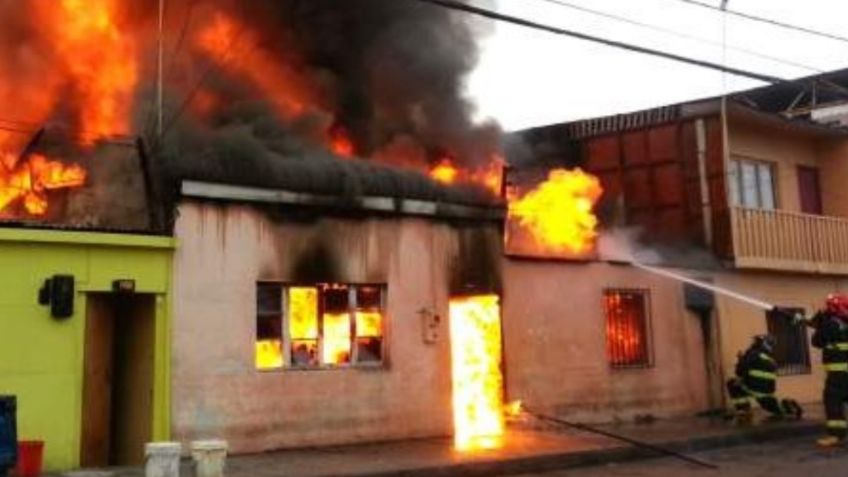 Hombre alcoholizado prende fuego a su casa con todo y su familia adentro