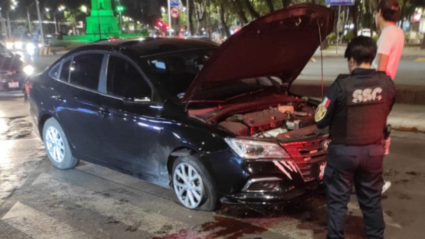 Volcadura en Insurgentes Norte y Paseo de la Reforma moviliza a policías capitalinos