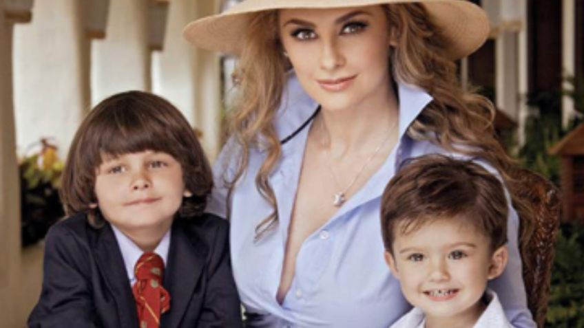 Aracely Arámbula presume el tierno regalo que le entregaron sus hijos, Miguel y Daniel: "mis amores"