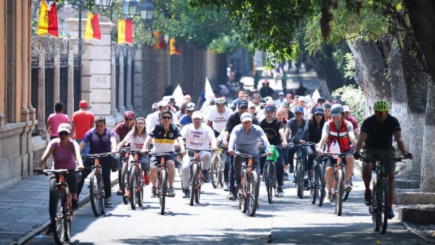 Candidato Torres Piña se compromete a impulsar el uso de la bicicleta en Morelia, Michoacán