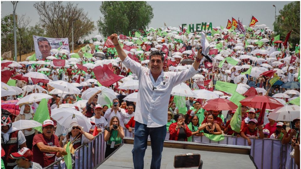 El candidato a la alcaldía de Querétaro por la coalición Morena-PT y PVEM, Chema Tapia.