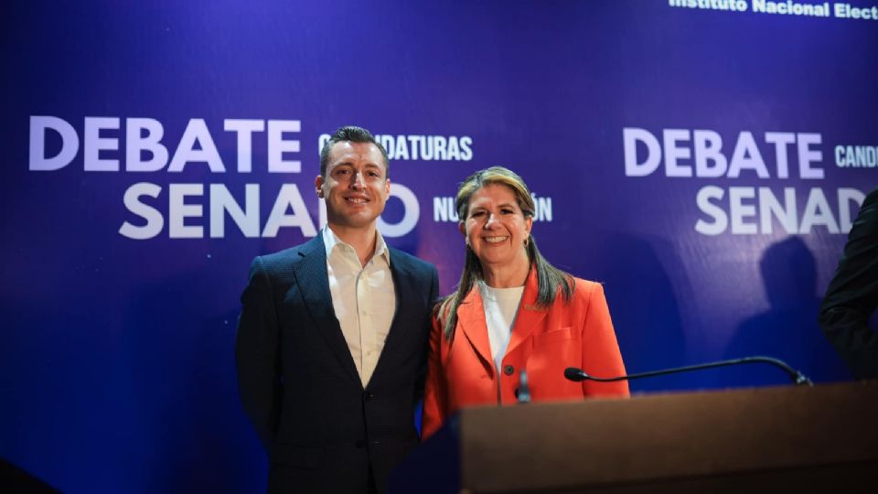 Luis Donaldo Colosio y Martha Herrera, candidatos al Senado por Movimiento Ciudadano en Nuevo León.