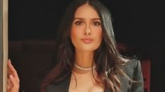 Salma Hayek se luce con vestido negro de un sólo hombro en la pasarela de Gucci, así apareció junto a Dua Lipa y Stray Kids