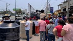 Habitantes de Tampico hacen compra masiva de tinacos por temor a la falta de agua