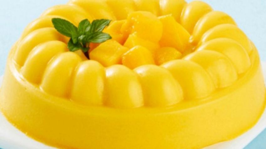 Aprende a preparar esta sabrosa gelatina sabor mango y rica en colágeno, para lucir una piel preciosa