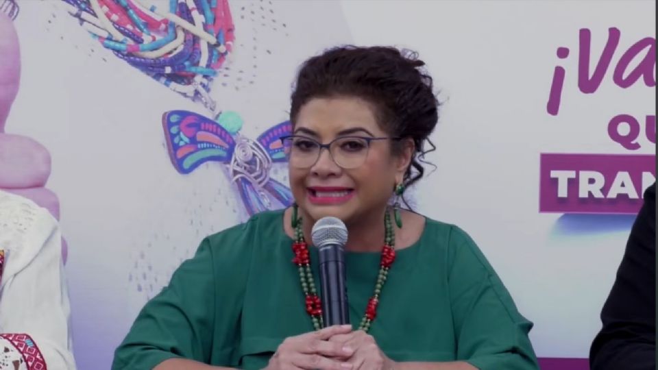 Clara Brugada Molina, candidata morenista a la Jefatura de Gobierno de la Ciudad de México.