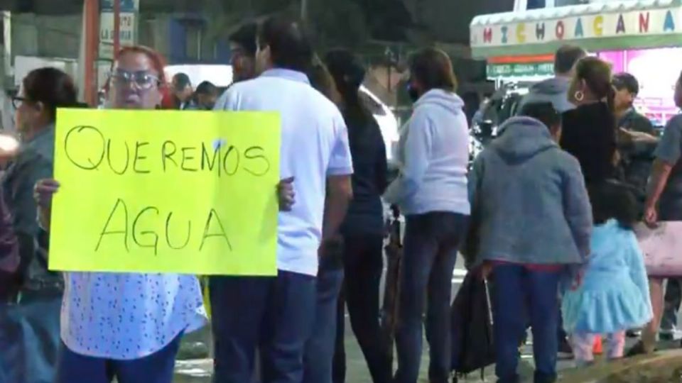 Manifestación por falta de agua