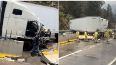 Fuerte choque desata colapso vial y cierre de autopista México-Puebla; alternativas viales