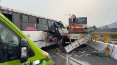 Aparatoso choque en autopista México-Pachuca deja a una persona sin vida y varios heridos