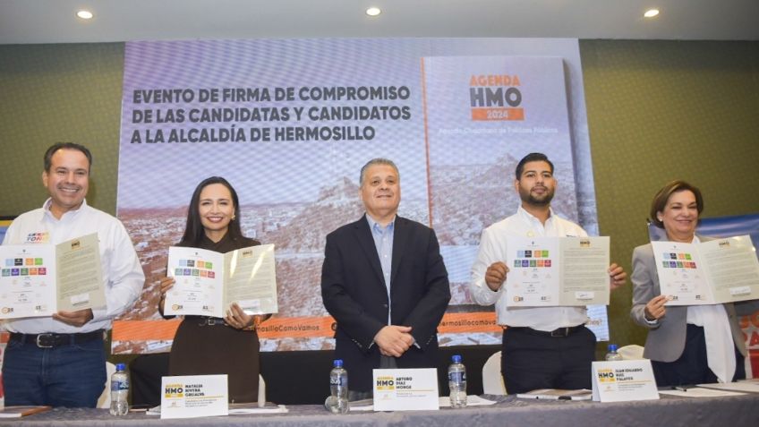 Candidatos de Hermosillo se comprometen a seguir agenda ciudadana en beneficio de sonorenses